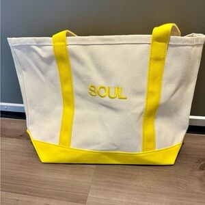 SoulCycle canvas tote